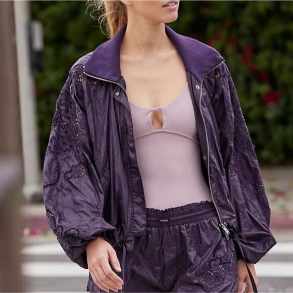 Free People Movement Elevation Jacket Purple Small - Picture 1 of 13